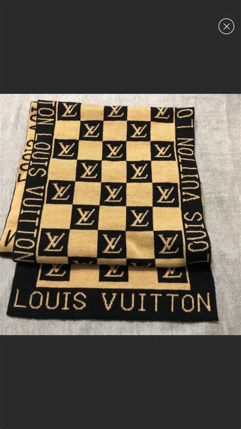 louis vuitton gradient scarf|louis vuitton checkered scarf.